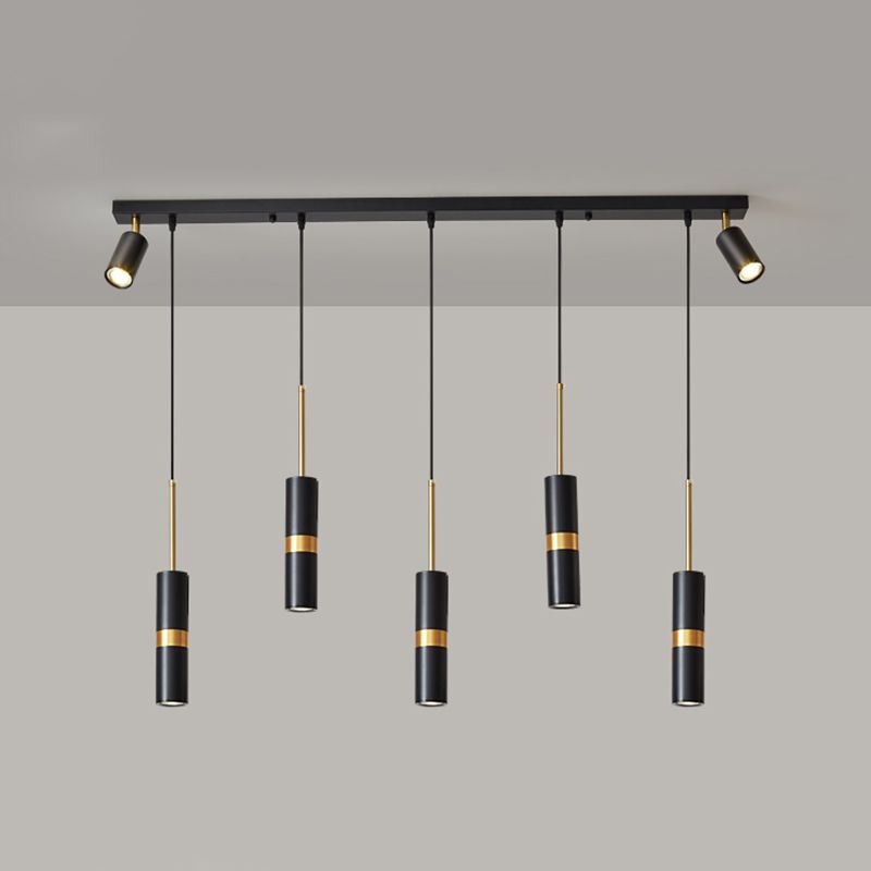 Salle à manger à la lumière île simple