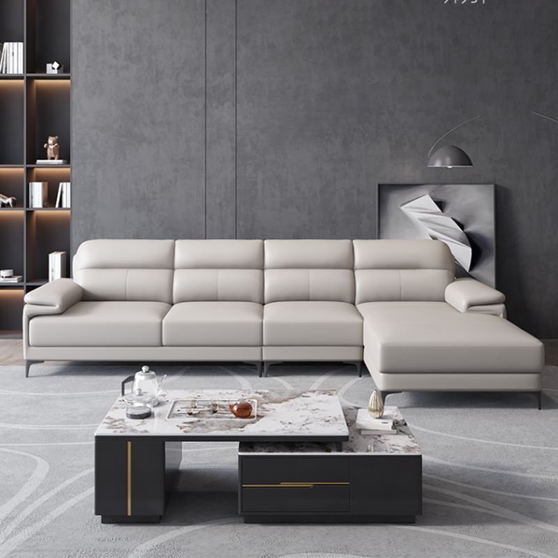 Cuscini posteriori con cuscinetto contemporanei divano/sezionale con braccio top a cuscino