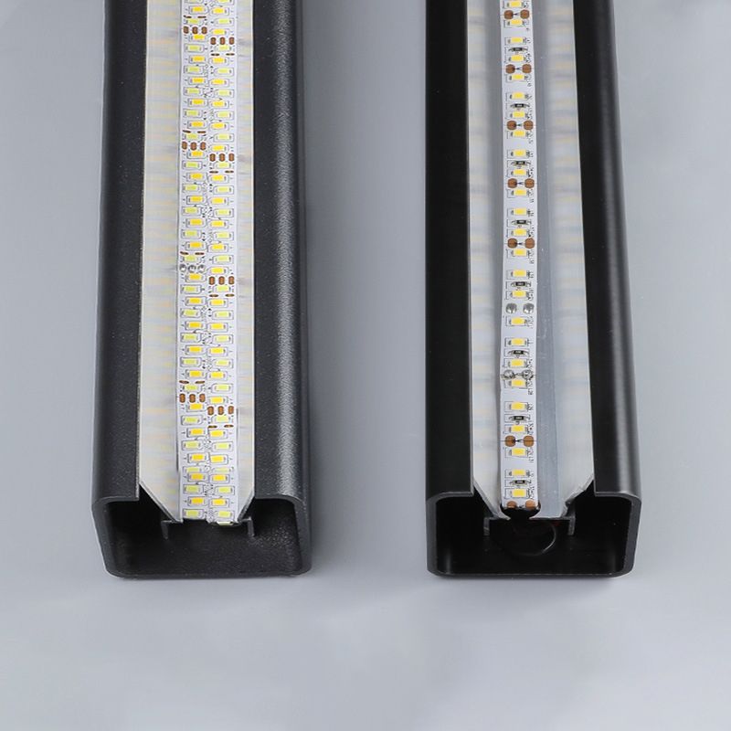 Lámpara de luz de luz simple LED lámpara colgante rectangular moderna para comedor