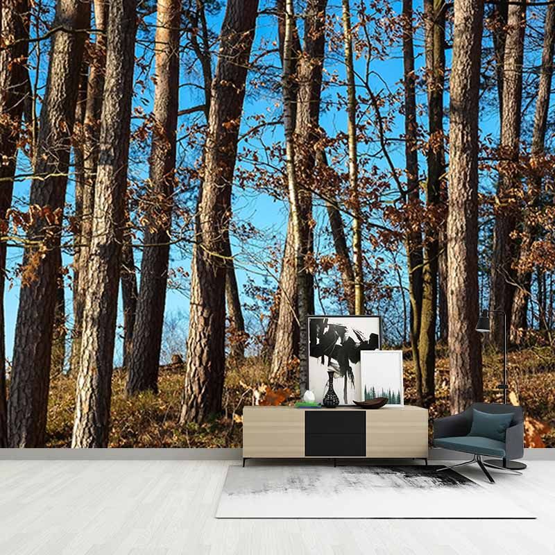 Bedroom Mildew Resistant Wall Mural Wallpaper Forest Landscapes Pattern