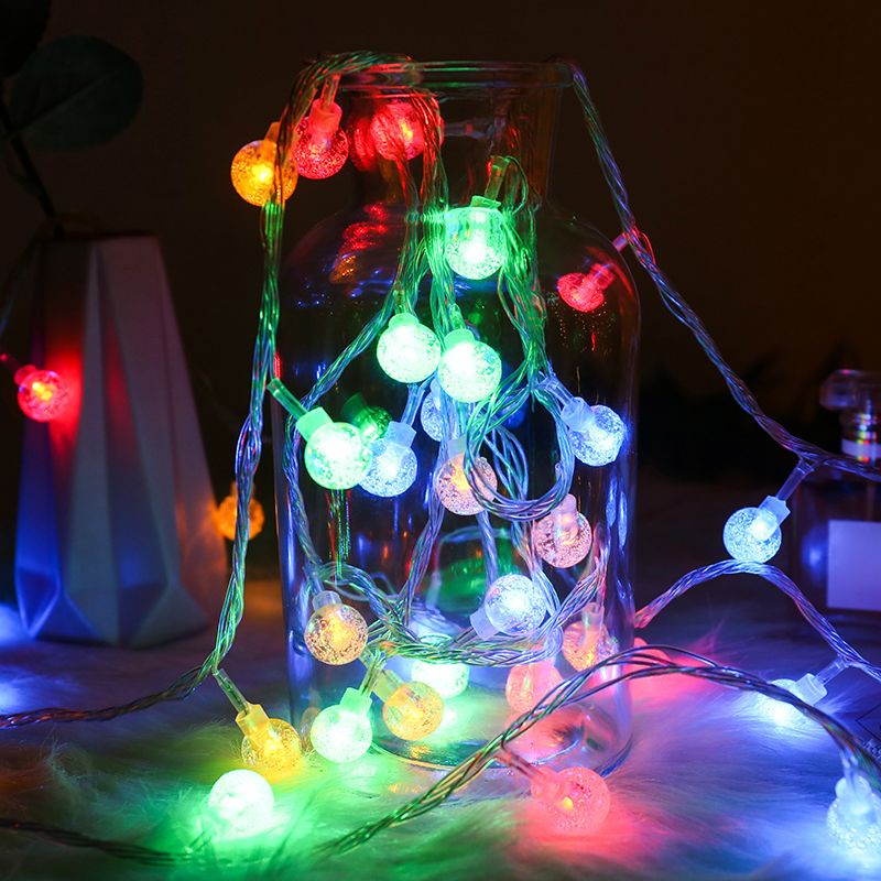 Shaded Girls Bedroom LED Fairy Lamp Plastic Artistic Battery Powered String Lighting