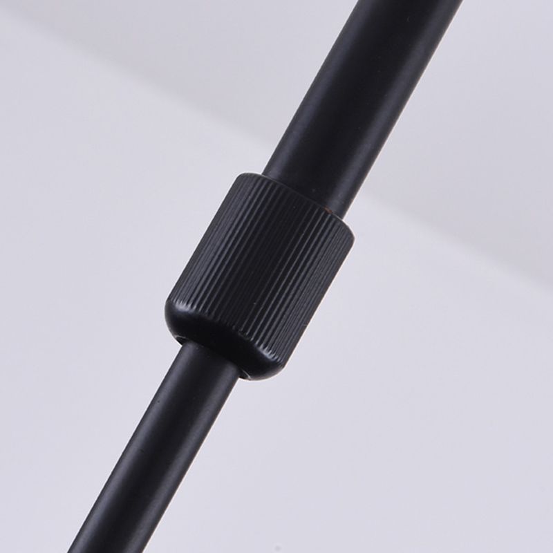 Modern Minimalist Office LED Hanging Lamp Wrought Iron Circular Pendant Light with Acrylic Shade