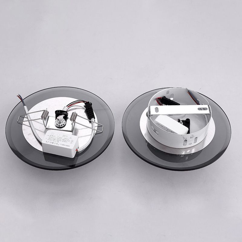 Crystal Round Flush Mount Lighting Minimalist LED Flush Mount Fixture for Corridor