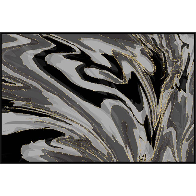 Modern Abstract Lava Print Rug Multi-Colored Modern Carpet Polypropylene Stain Resistant Non-Slip Backing Machine Washable Rug for Home