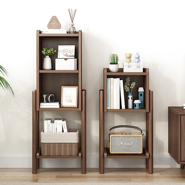 Modern Style Bookshelf Open Solid Wood Shelf Bookcase for Home