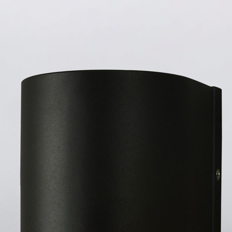 Lámparas negras modernas lámparas aluminio al aire libre 2 luces lámpara de pared de lámpara de pared