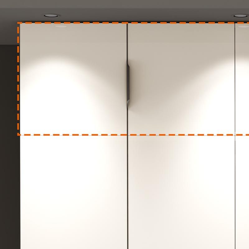 Manufactured Wood White Storage Cabinet Modern Style Cabinet for Bedroom