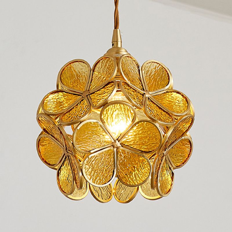 Blütenglas hängendes hungehöriges Licht nordisches Suspension Anhänger Licht