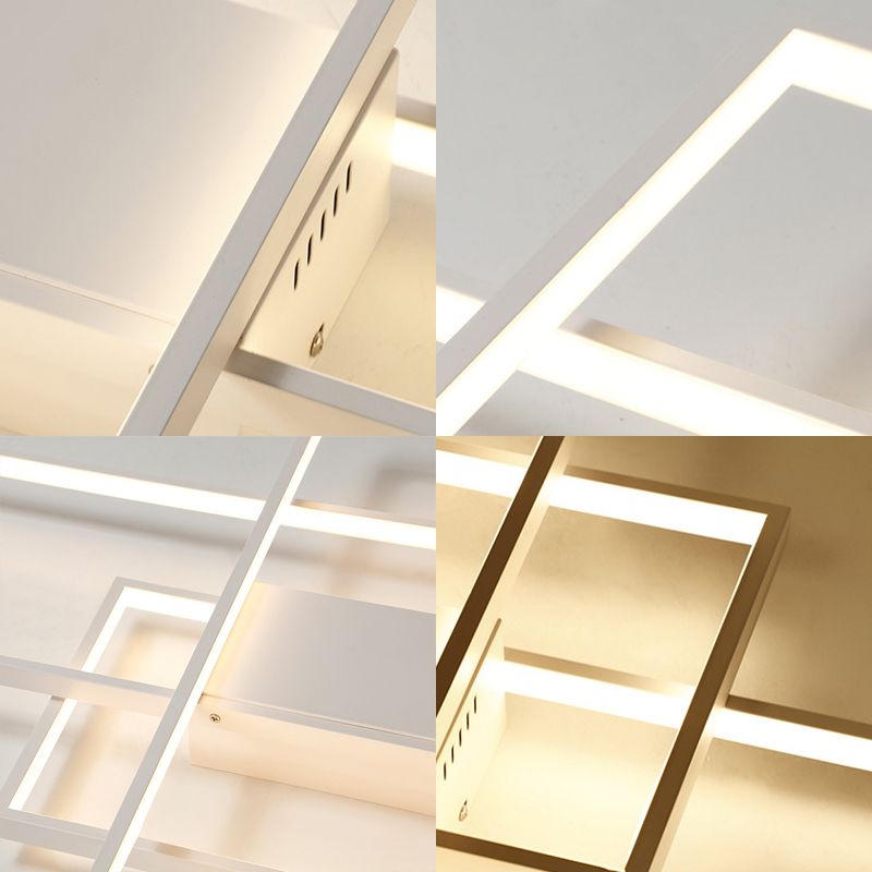 Rechthoekig inbouwmodernisme acryl LED wit inbouwlichtarmatuur in warm/wit/natuurlijk licht