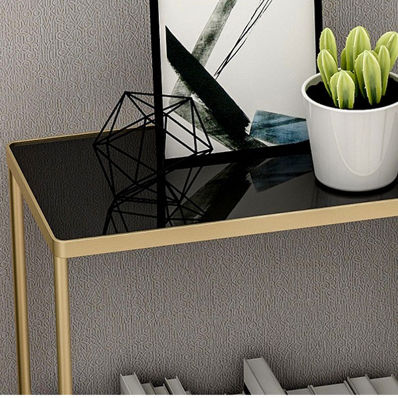 Contemporary 27.6" Tall 4 Legs End Table Rectangular Side Table