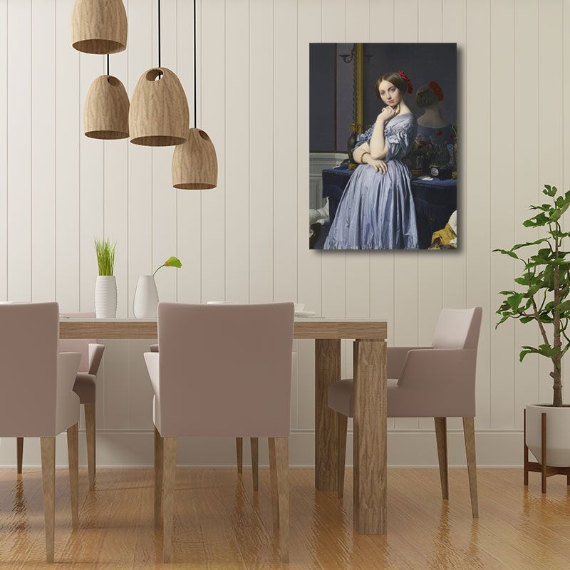 Nordic Character Canvas for Girls Bedroom Oil Painting Wall Decor, Multiple Sizes