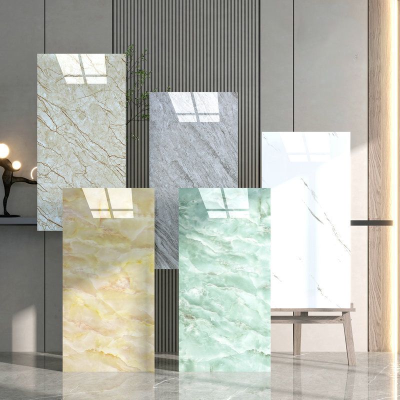 Single Tile Wallpaper Modern PVC Peel and Stick Wall Tile with Rectangular Shape