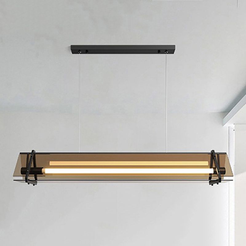 Geometría de estilo moderno Coste de vidrio transparente 1 luz colgante colgante de luz