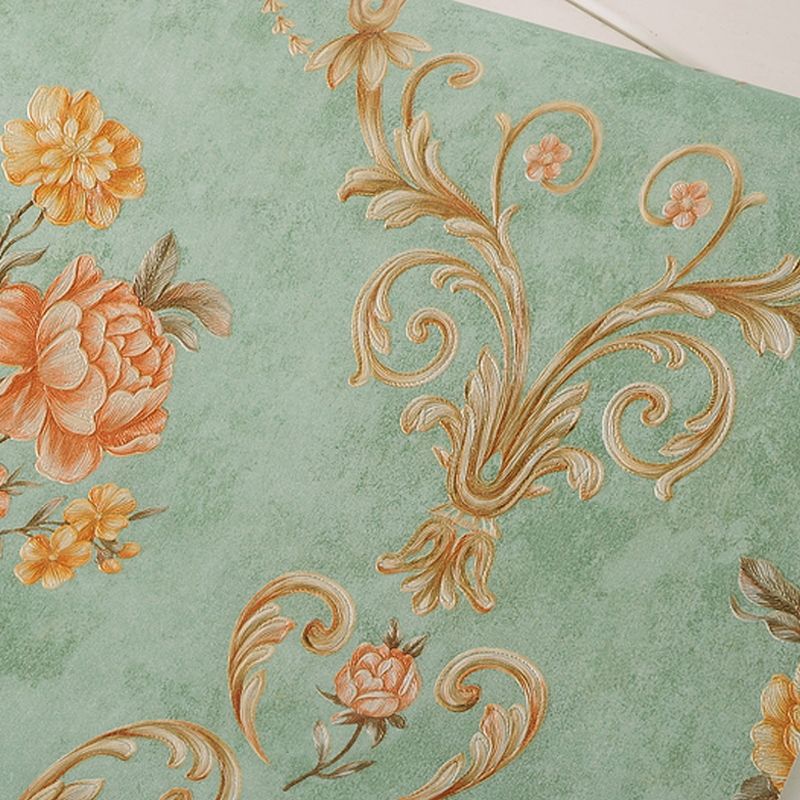 Enchanting Blossoming Peony Wallpaper for Bedroom, Pastel Color, 33' L x 20.5" W