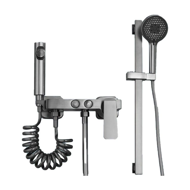 Contemporary Tub Filler Trim Wall Mount with Handshower and Hose