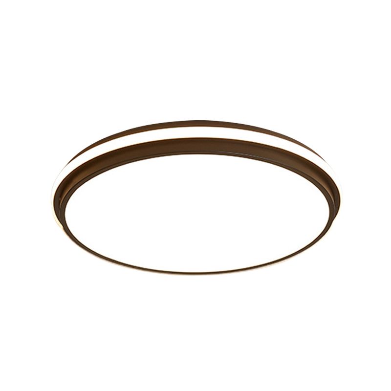 Vierkant/rond/rechthoekig acryl plafondinbouw Nordic zwarte LED inbouwverlichting in wit/3 kleuren licht