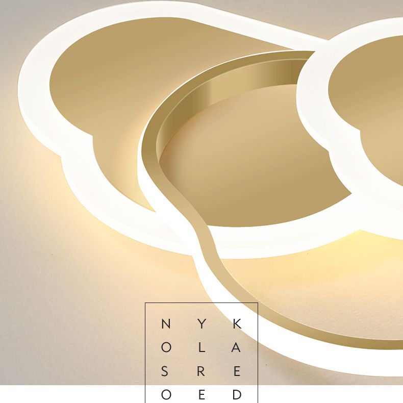 Cloud Flush Mount Light Fixtures 1 Light Acrylic Contemporary Ceiling Lights Flush Mount