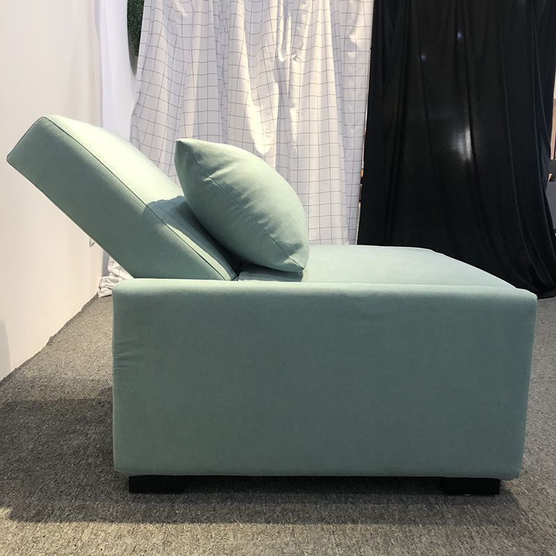 Modern Green Convertible Sofa Cushion Back Foldable Futon Chairs