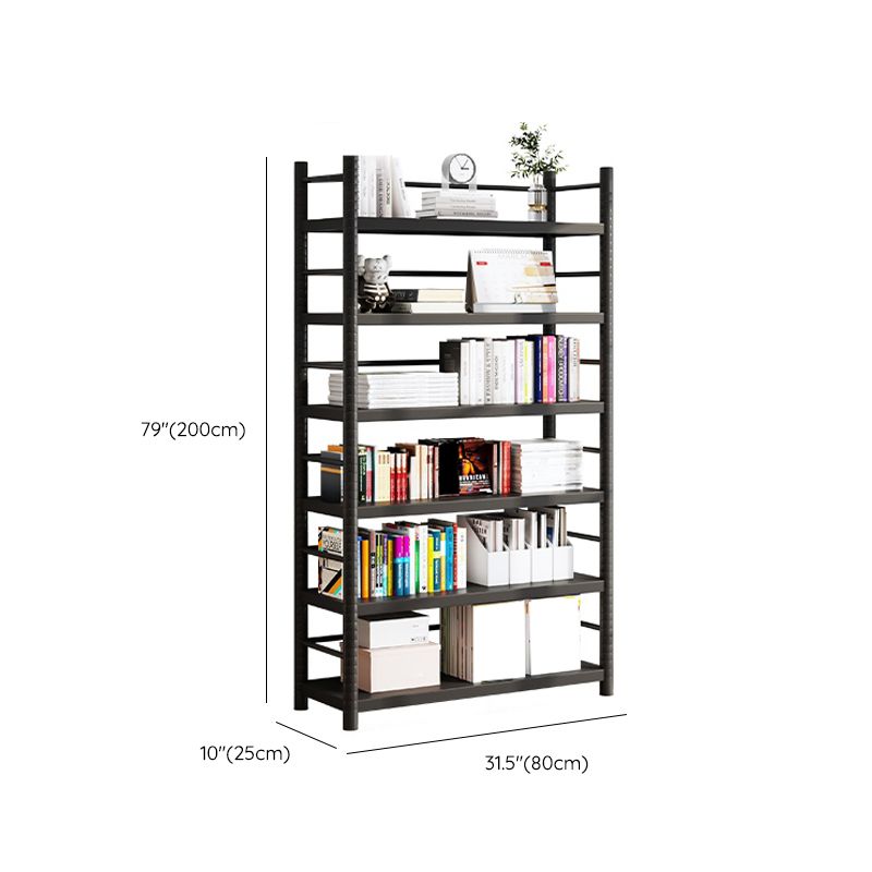 Modern Open Back Metal Shelf Bookcase Shelves Included for Home Office