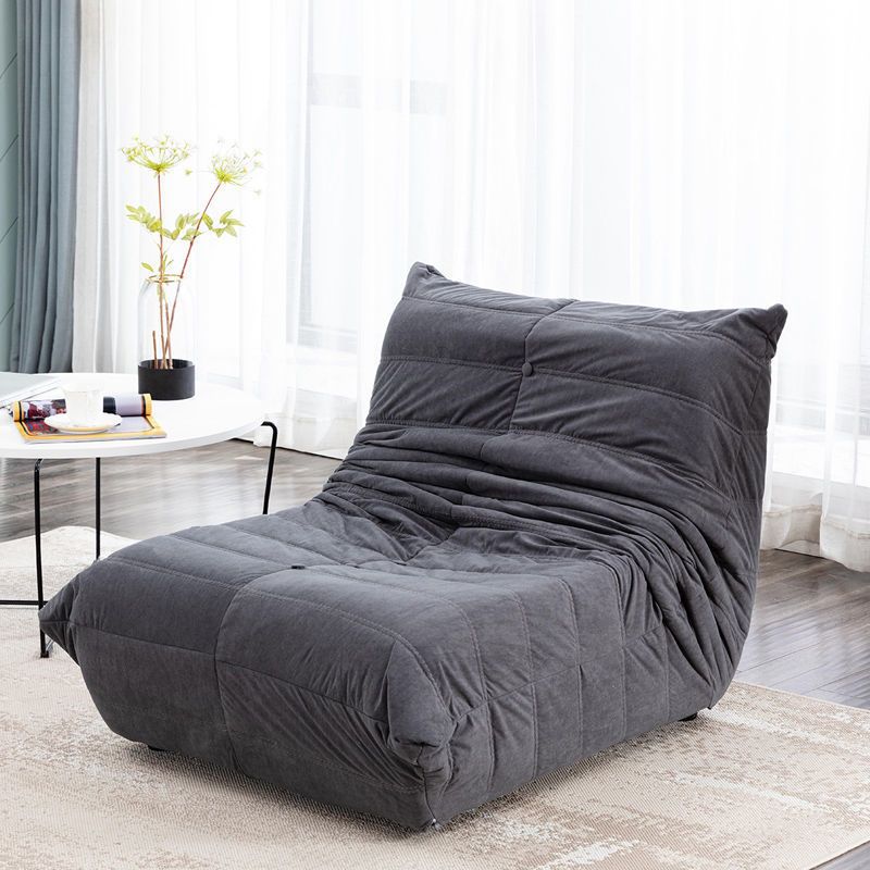 Modern Parsons Chair, Solid Color Accent Chair with Biscuit Back