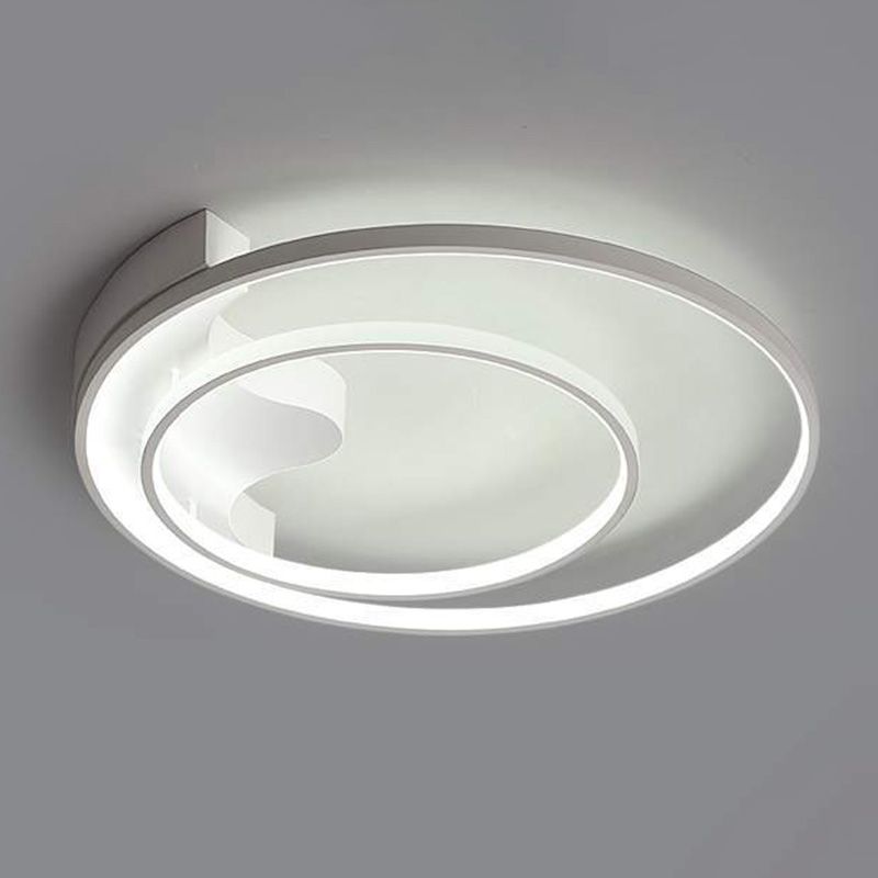 Lusvormige inbouwminimalistische metalen LED-plafondlamp voor slaapkamer