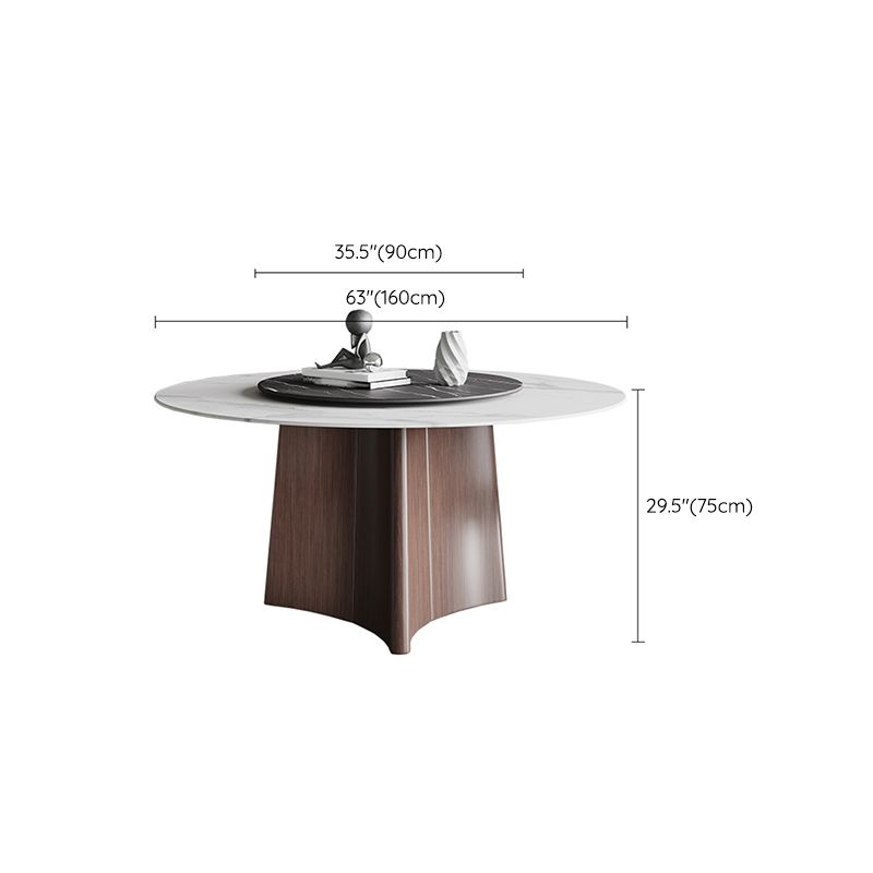 Contemporary 1/3/4/7/11 Pieces Furniture Round Stone Dining Set for Home