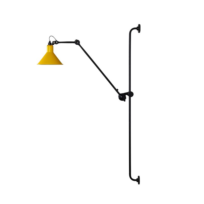 Zeitgenössische 1 Kopfleuchtenbeleuchtung mit metallischem Schatten Rot/Gelb konisch