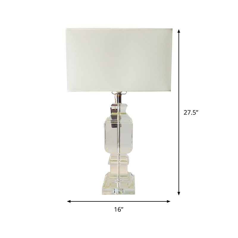 Rectangle moderne LAMPE DE TABLE DE Table