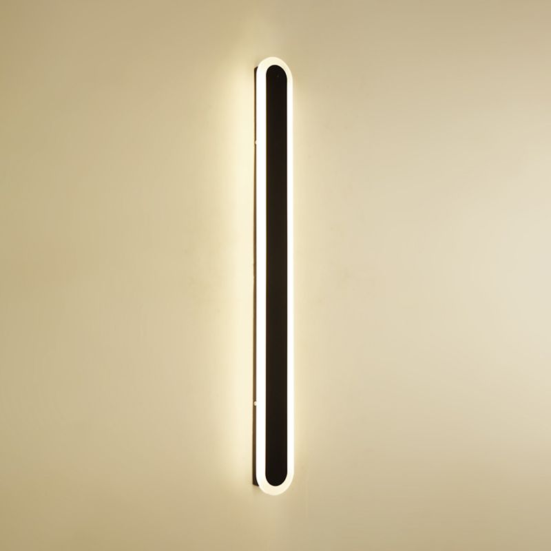1-Light Black Minimalisme Appareils luminaires