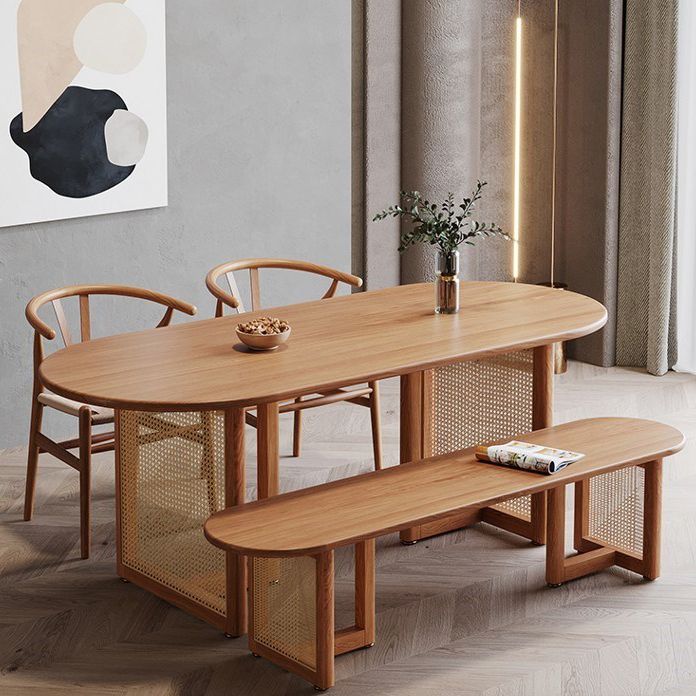 Contemporary Style Dining Table Solid Wood Dinette Table for Home and Kitchen