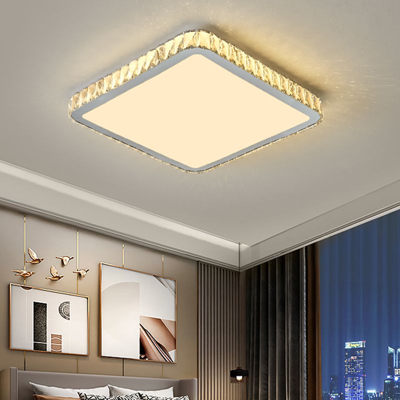Plafonnier LED encastré en cristal, éclairage de plafond, salon, salle à manger, chambre à coucher