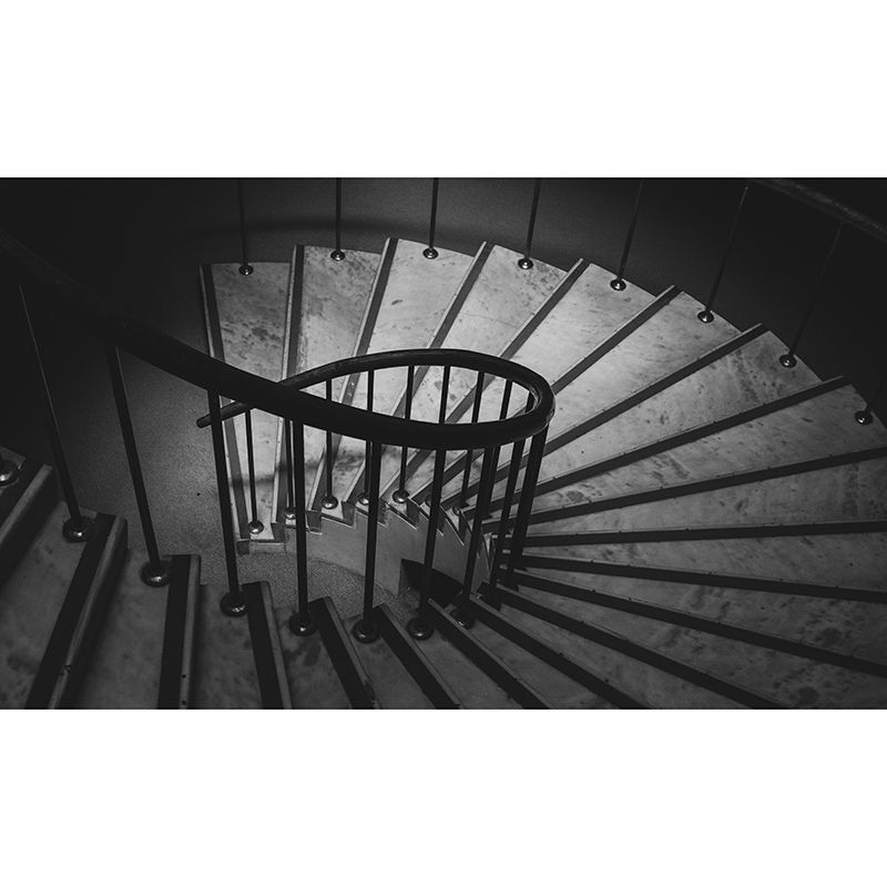 Spiral Space Extension Wall Decals Mural Wallpaper for Living Room Bedroom