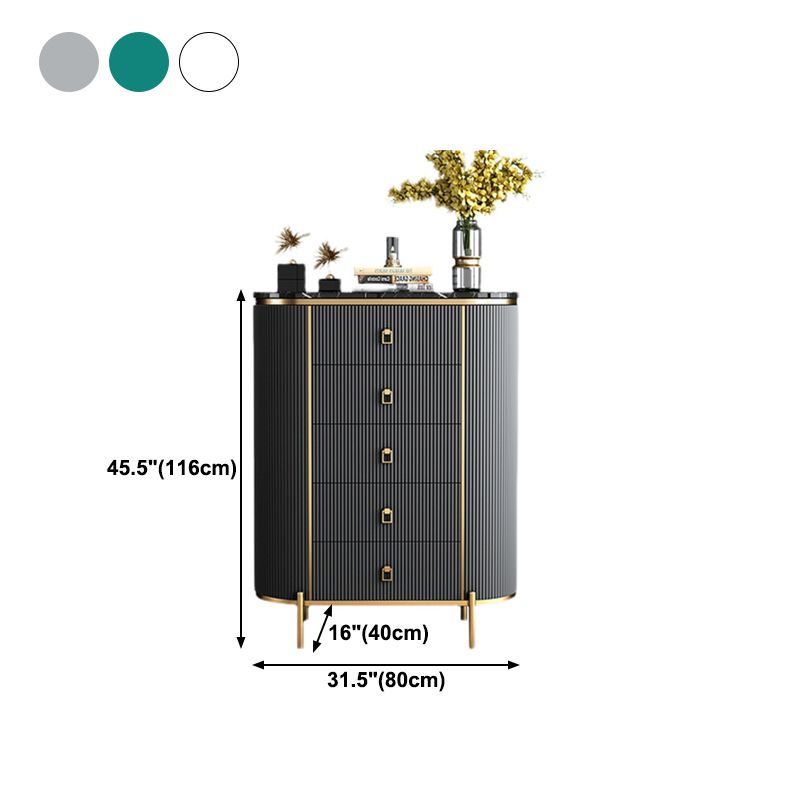 Wood Dining Room Sideboard Cabinet Glam Buffet Server Cabinet with Drawers