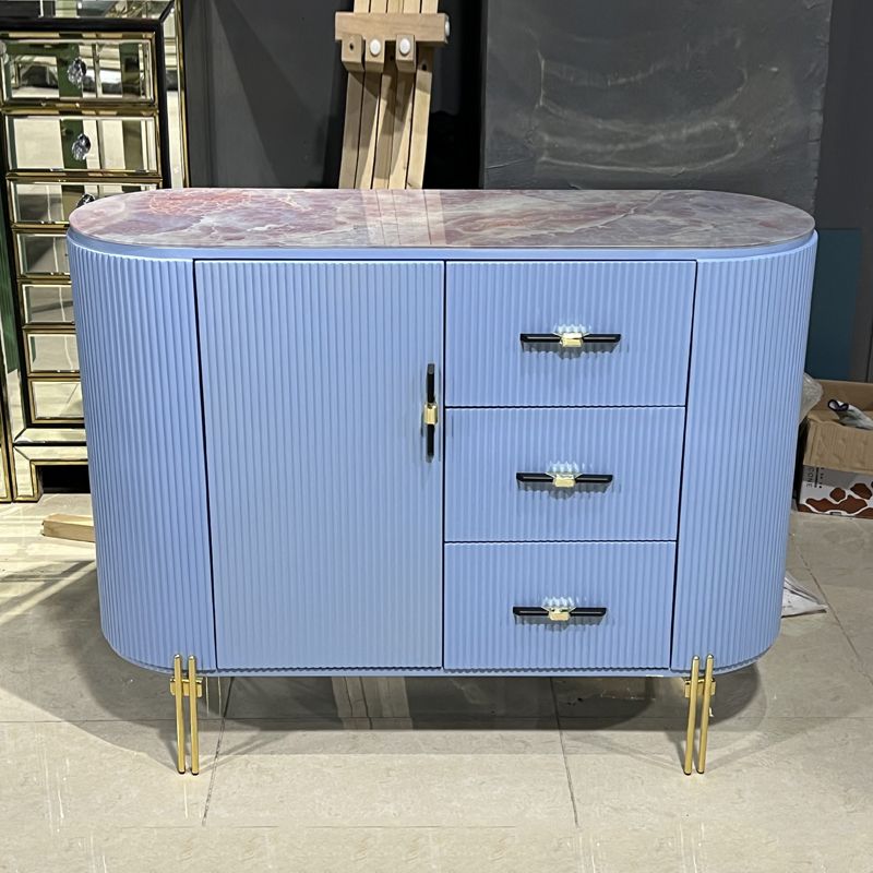Modern Storage Chest Stone Top Storage Chest Dresser for Bedroom