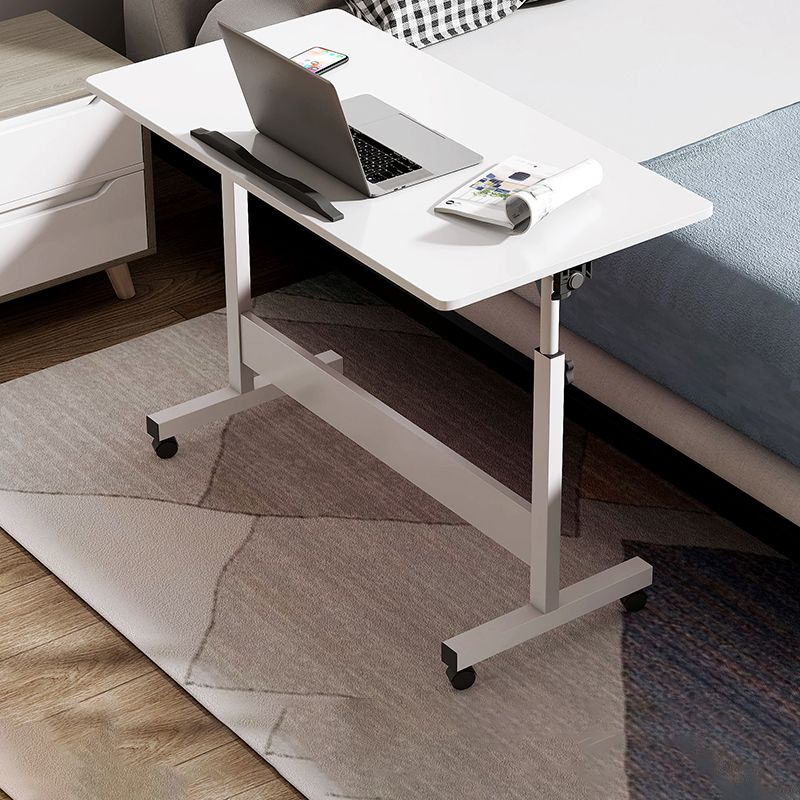 Modernistic Rectangular Corner Table 4 Legs Metal Side End Table with Storage