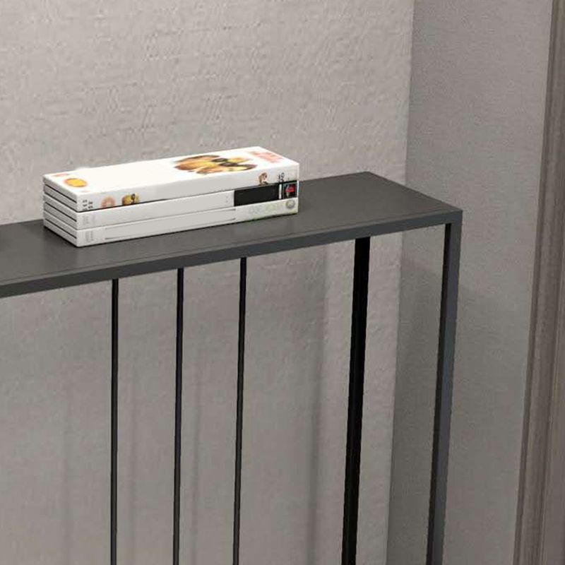 29.53" Tall Modern Accent Table Iron Console Table with 1 Shelf