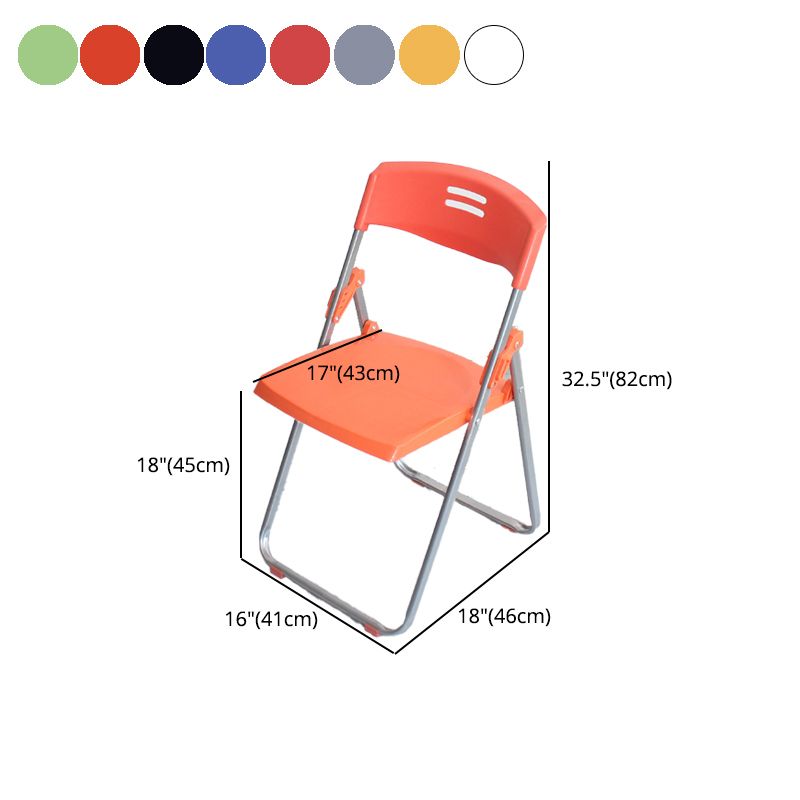 Modern Metal and Plastic Desk Chair with Mid Back Home Office Chair