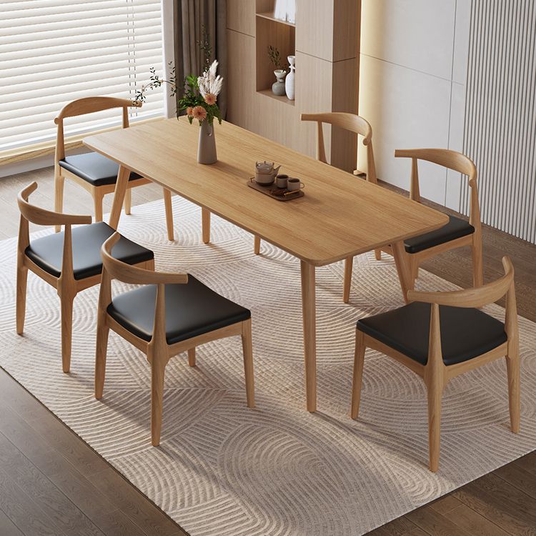 Solid Wood Furniture with Chairs 1/2/3/5 Pcs Modern Dinette Set for Home Use