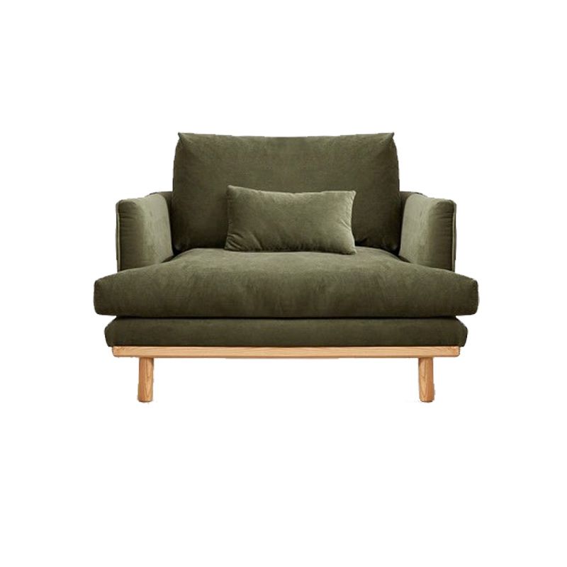 Contemporary Stationary Living Room Seating Square Arm Pillows