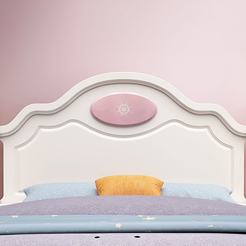 French Country Camel Back Headboard Standard Bed with Legs Bed