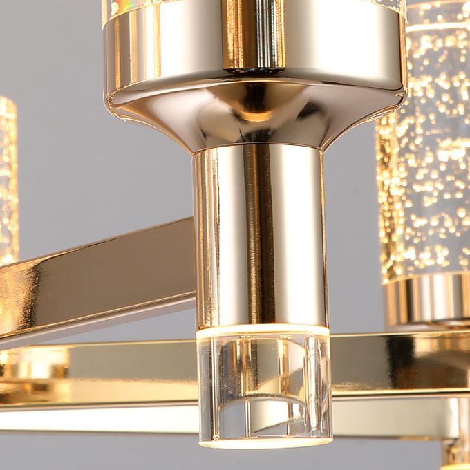 Crystal Contemporary Hanging Light Fixtures Sputnik Ceiling Light for Living Room