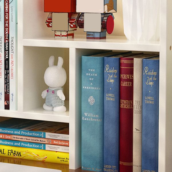 Modern Style 17.8"H Bookshelf Open Back Wood Bookcase for Home Office