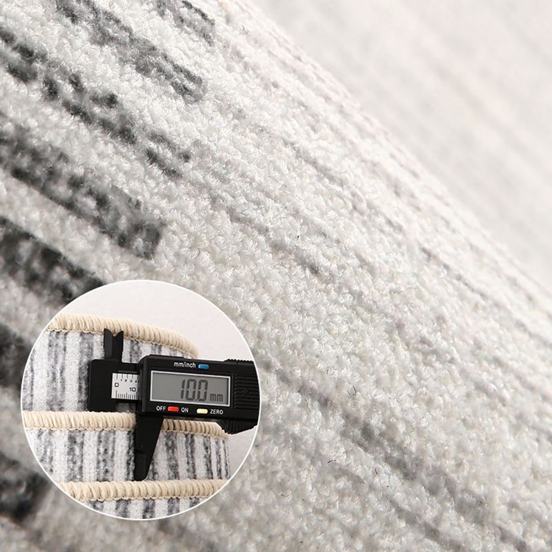 Grauer moderner Teppich Polyester Streifenbereich Teppichwaschmaschine für die Heimdekoration