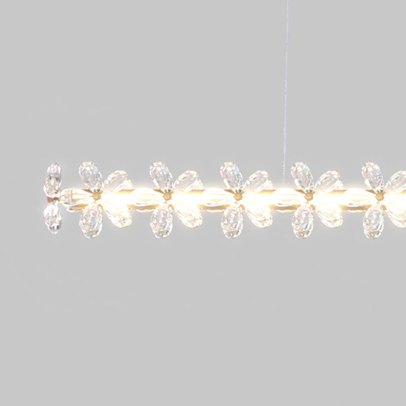 Modern Style Island Lamp LED Island Hanging Light with Crystal for Bedroom