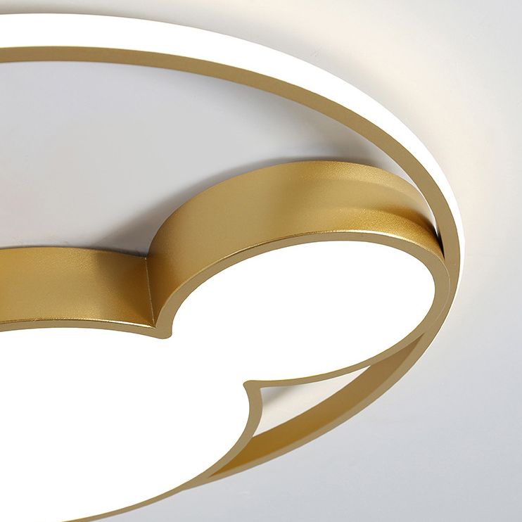 Luces de techo empotradas con forma de ratón, 1 luz, lámpara empotrada de acrílico con dibujos animados