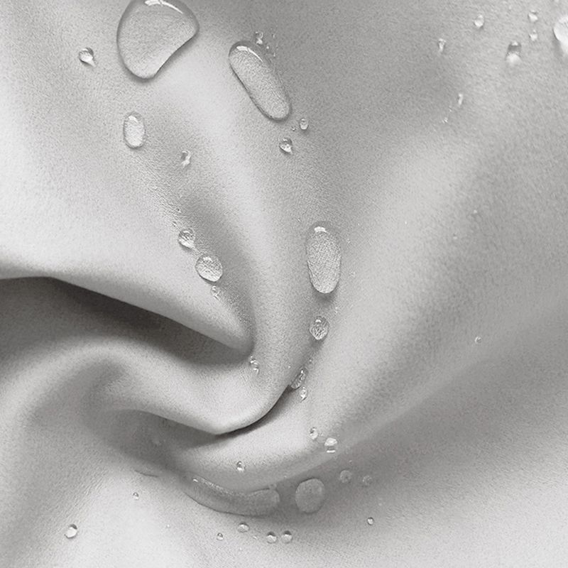 Contemporary Footstool Ottoman PU Leather Upholstered Solid Color Round Ottoman