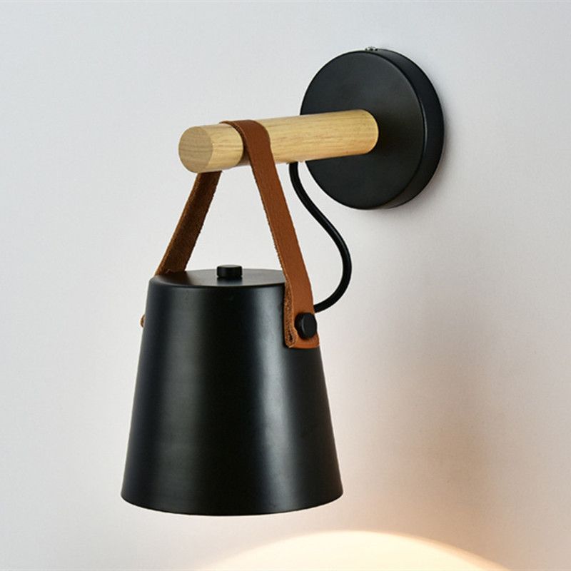 Metal Geometric Shape Wall Lights Industrial 1-Light Wall Light Sconce