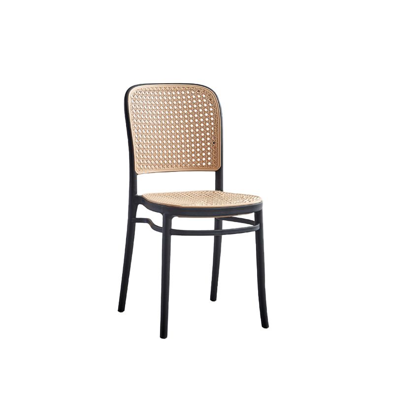 Stackable Bar Stool Plastic Backrest Counter Stool for Living Room