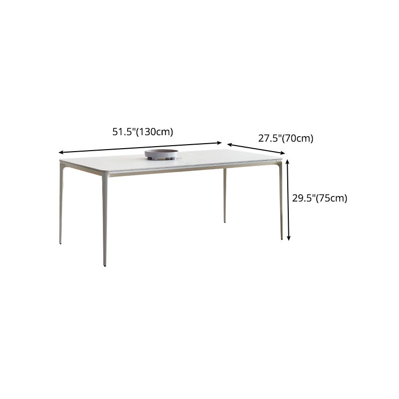 Designer Style 1/2/5/7 Pieces Dining Set Sintered Stone Dining Table with Leather Chairs