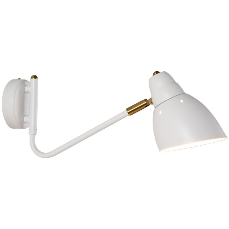 Black / White / Gold 1 - Light Wall Light Adjustable Metal Wall Armed Sconce